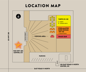 Frontier Drive-Inn property map drawing designed by EBD.